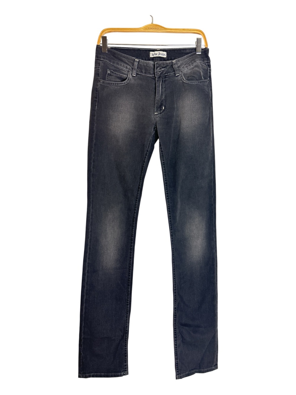 Acne Jeans Black Slim Fit Jeans